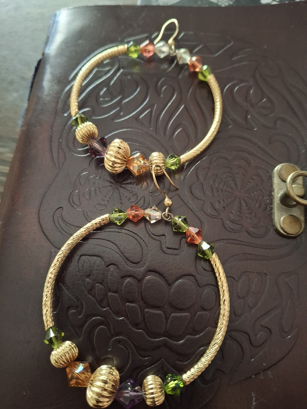 Boho Gold Plated Hoop Earrings